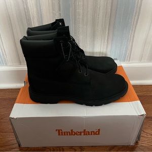 Timberland Basic 6 IN Waterproof Boots Black Nubuck Men's Size 8.5 NEW